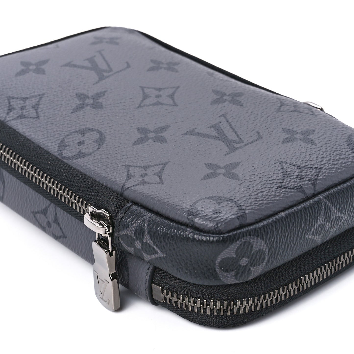 Monogram Eclipse Reverse Double Phone Pouch
