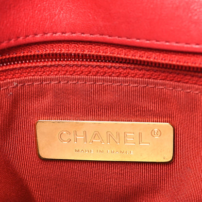 Chanel Lambskin Quilted Medium Chanel 19 Flap Red 6 of 12