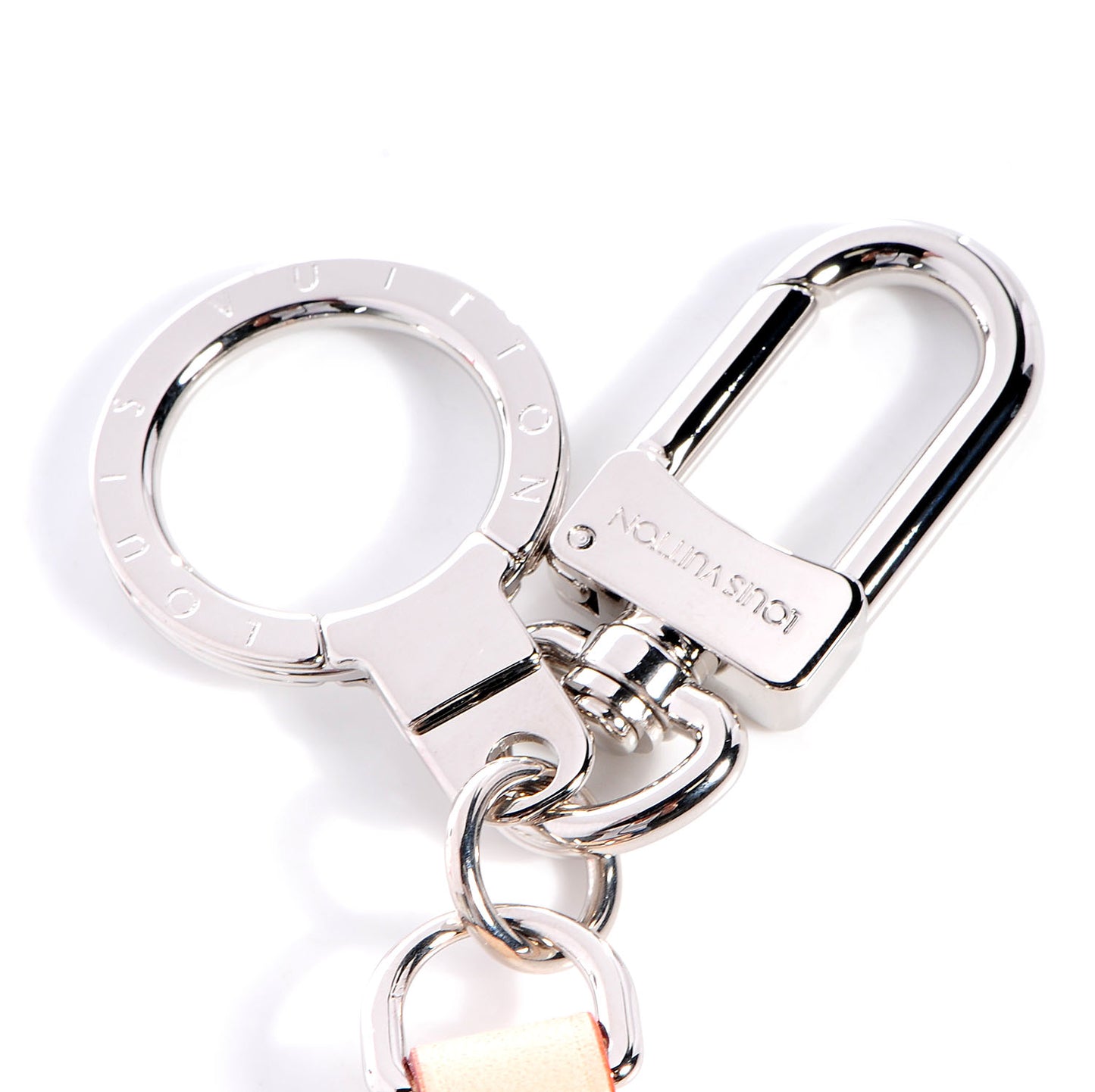 Luggage Tag Key Holder Silver