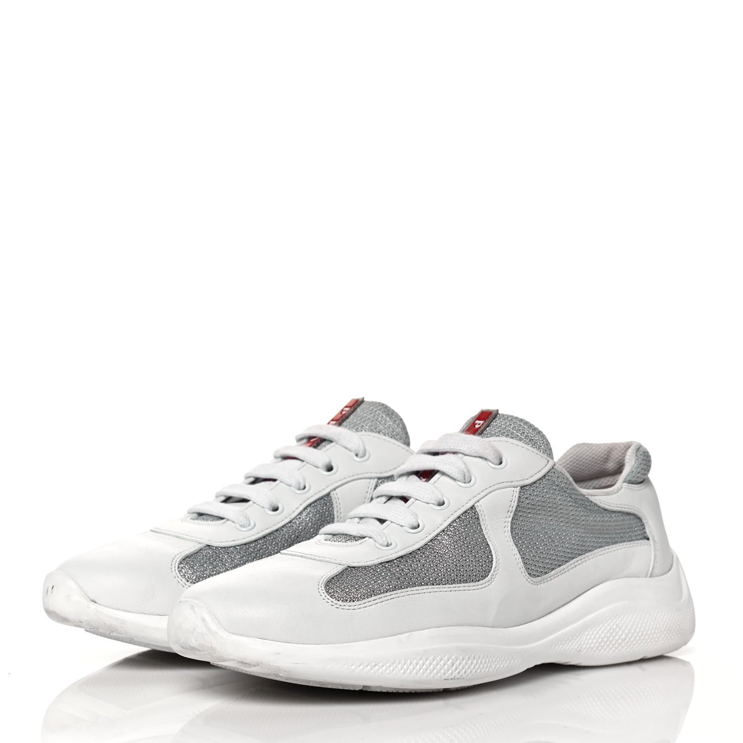 Prada Mesh Neoprene America’s Cup Sneakers 40 White 3 of 7