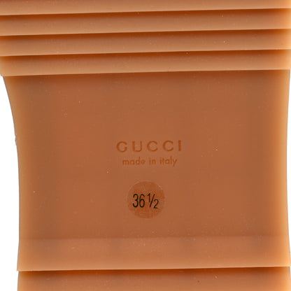 Gucci Canvas GG Monogram Angelina Platform Slide Sandals 36.5 Beige Ruggine 6 of 8
