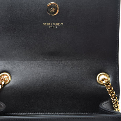 Saint Laurent Calfskin Small Classic Monogram Kate Tassel Satchel Black 10 of 12