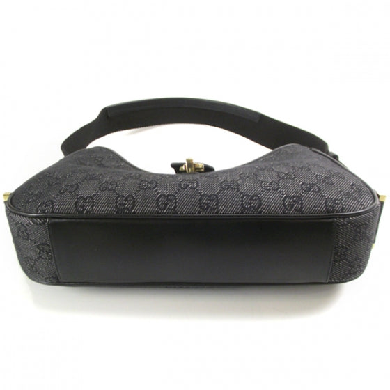 Denim Monogram Shoulder Bag