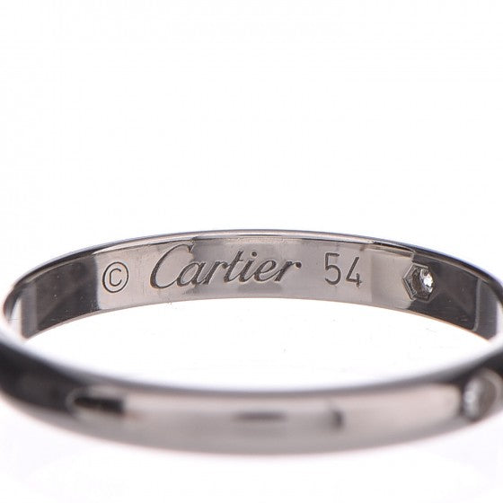 Platinum Diamond 2.6mm 1895 Wedding Band Ring 54, 6.75
