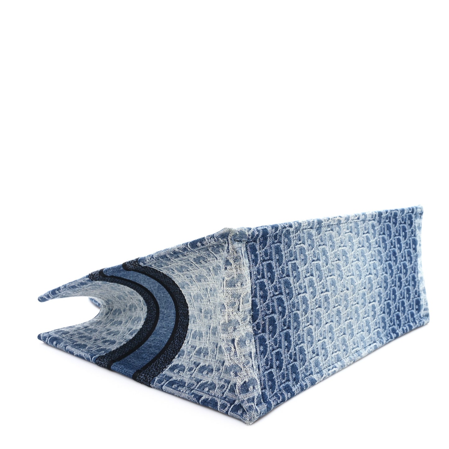 Oblique Denim Large Book Tote Blue
