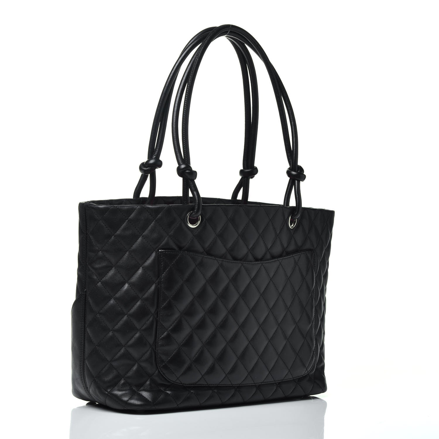 Chanel Calfskin Quilted Large Cambon Tote Black 3 of 9