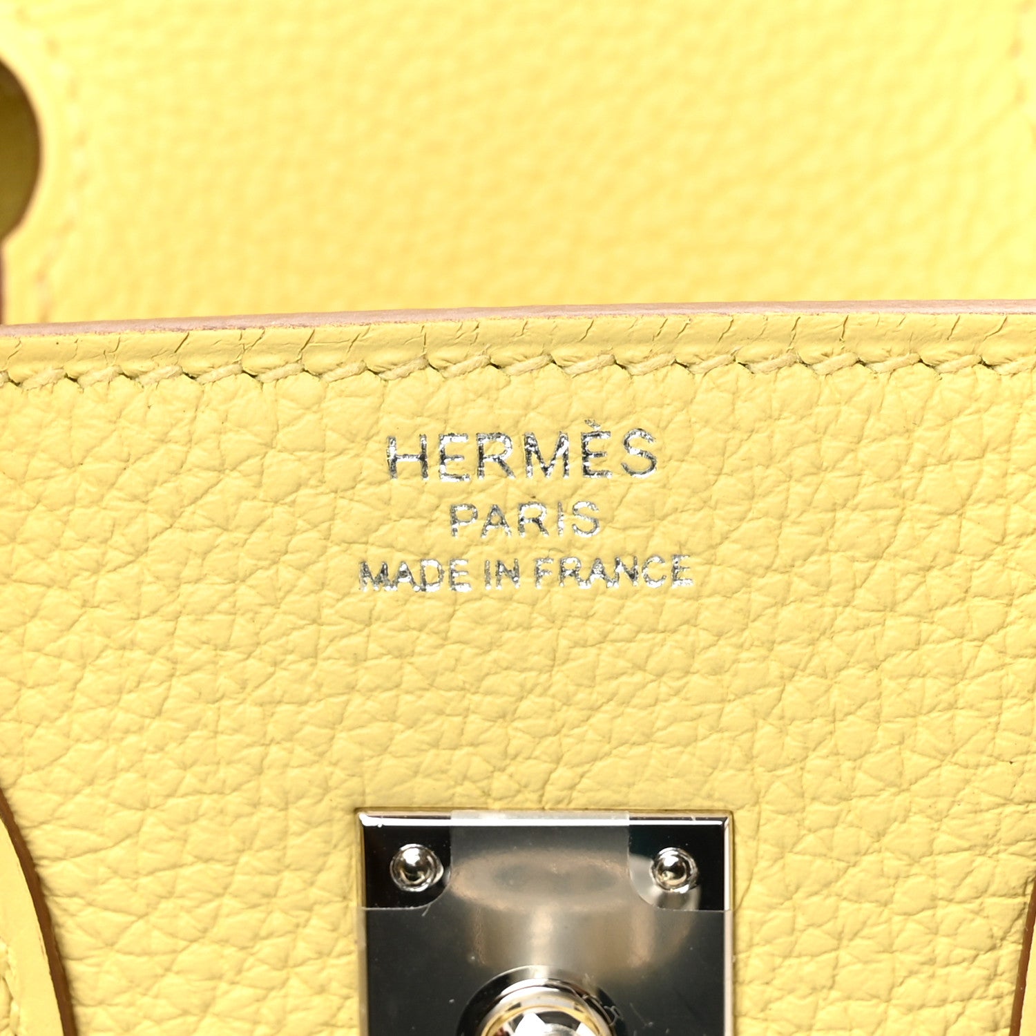 Hermes Togo Birkin 25 Jaune Poussin 6 of 11
