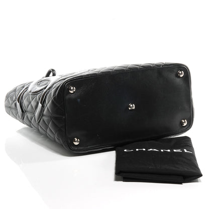 Chanel Calfskin Quilted Large Cambon Tote Black 5 of 8