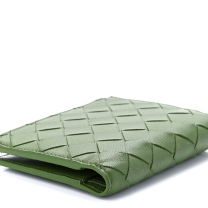 Bottega Veneta Nappa Intrecciato Card Holder Green 13 of 14