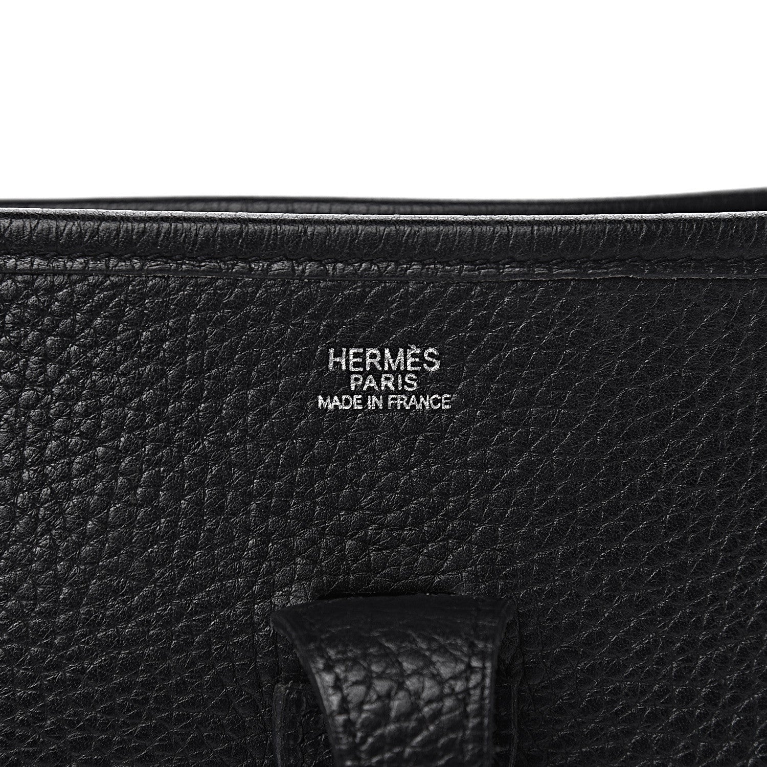 Hermes Taurillon Clemence Evelyne II PM Black 6 of 14