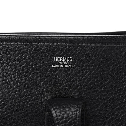 Hermes Taurillon Clemence Evelyne II PM Black 6 of 14