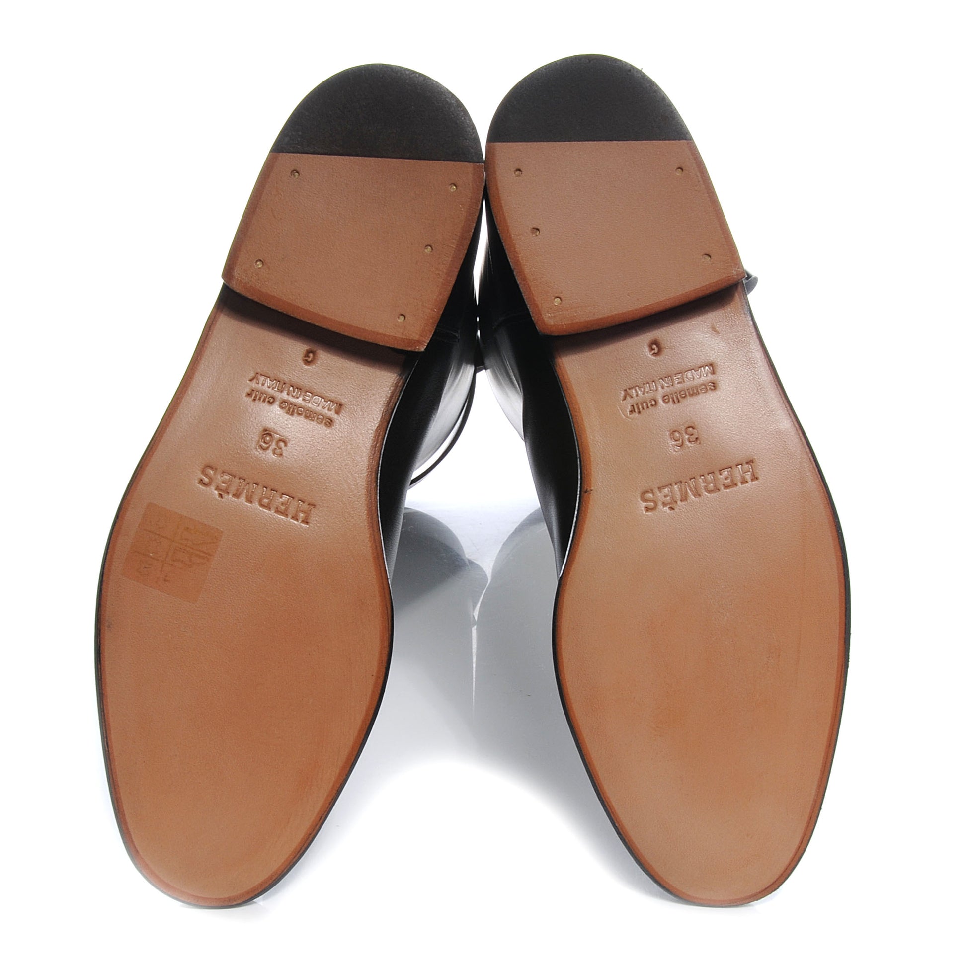 Hermes Swift Kelly Jumping Boots 36 Black 5 of 6