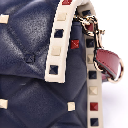 Valentino Garavani Nappa Mini Candystud Top Handle Bag Navy 13 of 13