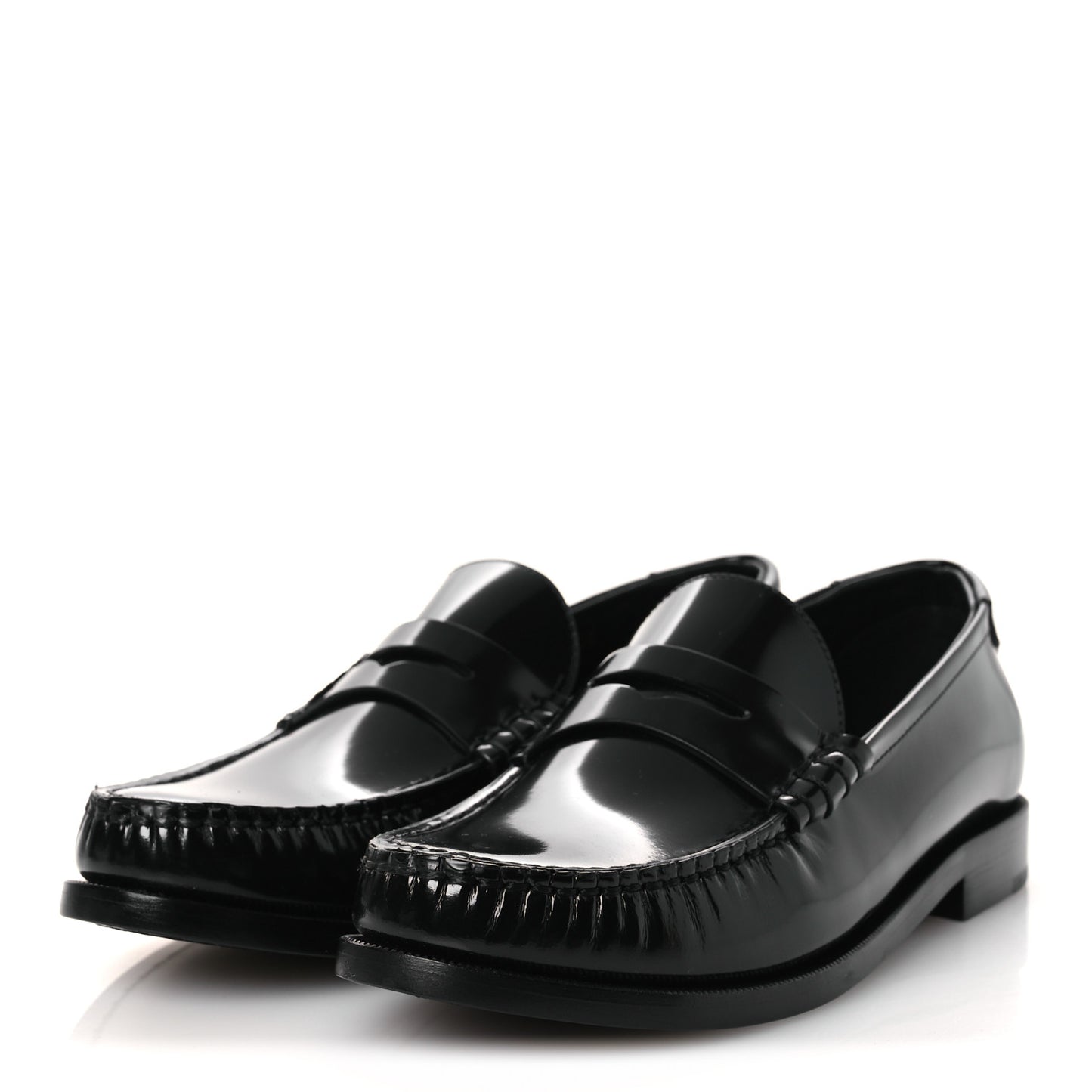 Magnum Lux Calfskin Le Loafer 15 Moccasins 38 Black