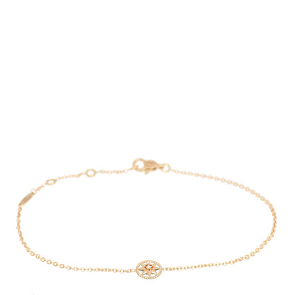 Christian Dior 18K Yellow Gold Diamond XS Rose Des Vents Bracelet 1 of 5