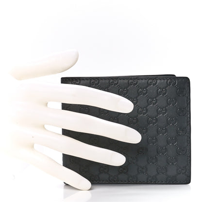 Gucci Guccissima Avel Bi-Fold Wallet Gray 2 of 14