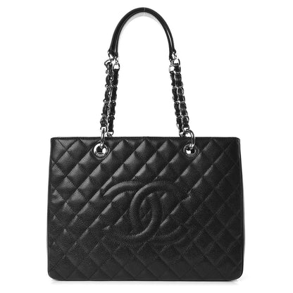 Chanel Caviar Quilted Grand Shopping Tote GST Black 1 of 12