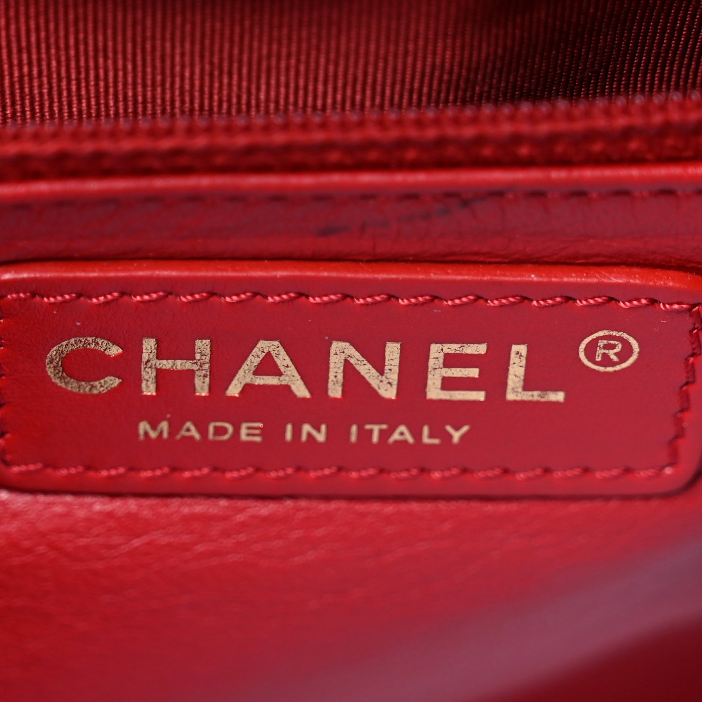 Lambskin Quilted Easy Carry Flap Red