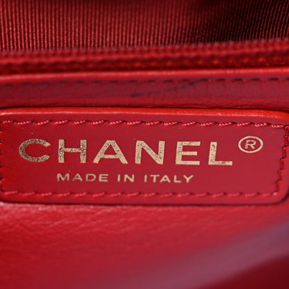 Chanel Lambskin Quilted Easy Carry Flap Red 5 of 10