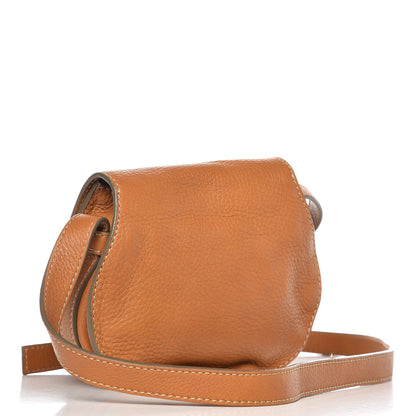 Chloe Calfskin Mini Marcie Round Crossbody Bag Brown Sugar 3 of 9