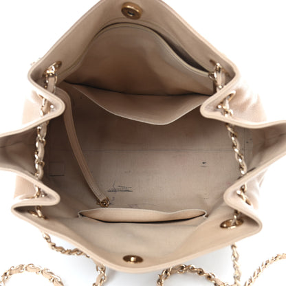 Chanel Caviar Stitched Shopping Tote Beige 5 of 14