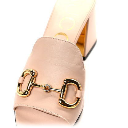 Gucci Nappa Horsebit 75mm Slide Sandals 37 Skin Rose 9 of 11