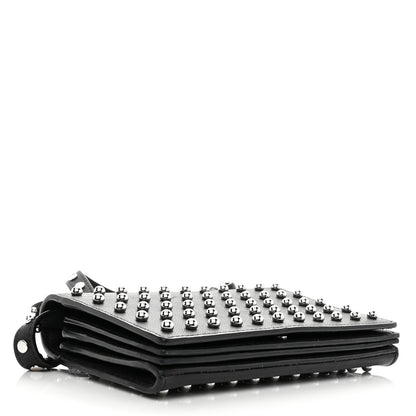 Alexander Wang Calfskin Studded Prisma Double Biker Crossbody Bag Black 4 of 10