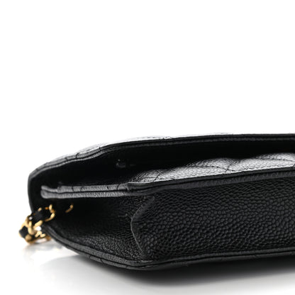 Chanel Caviar Quilted Wallet On Chain WOC Black 8 of 9