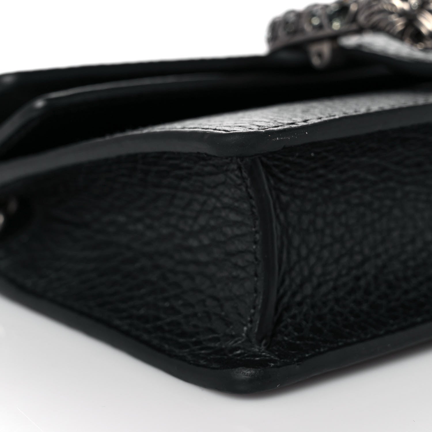 Gucci Calfskin Super Mini Dionysus Shoulder Bag Black 7 of 9