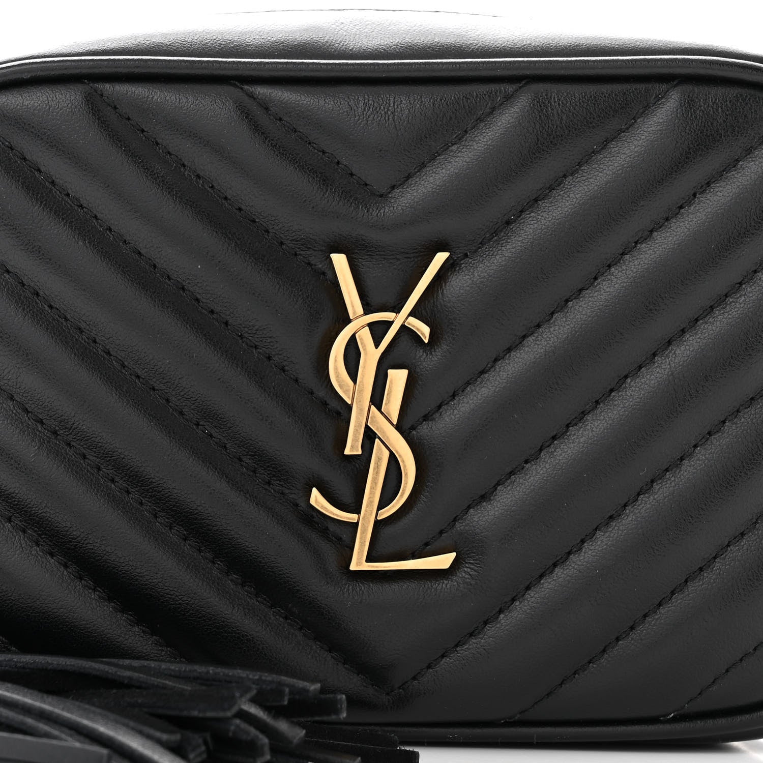 Saint Laurent Calfskin Matelasse Monogram Lou Belt Bag Black 8 of 10