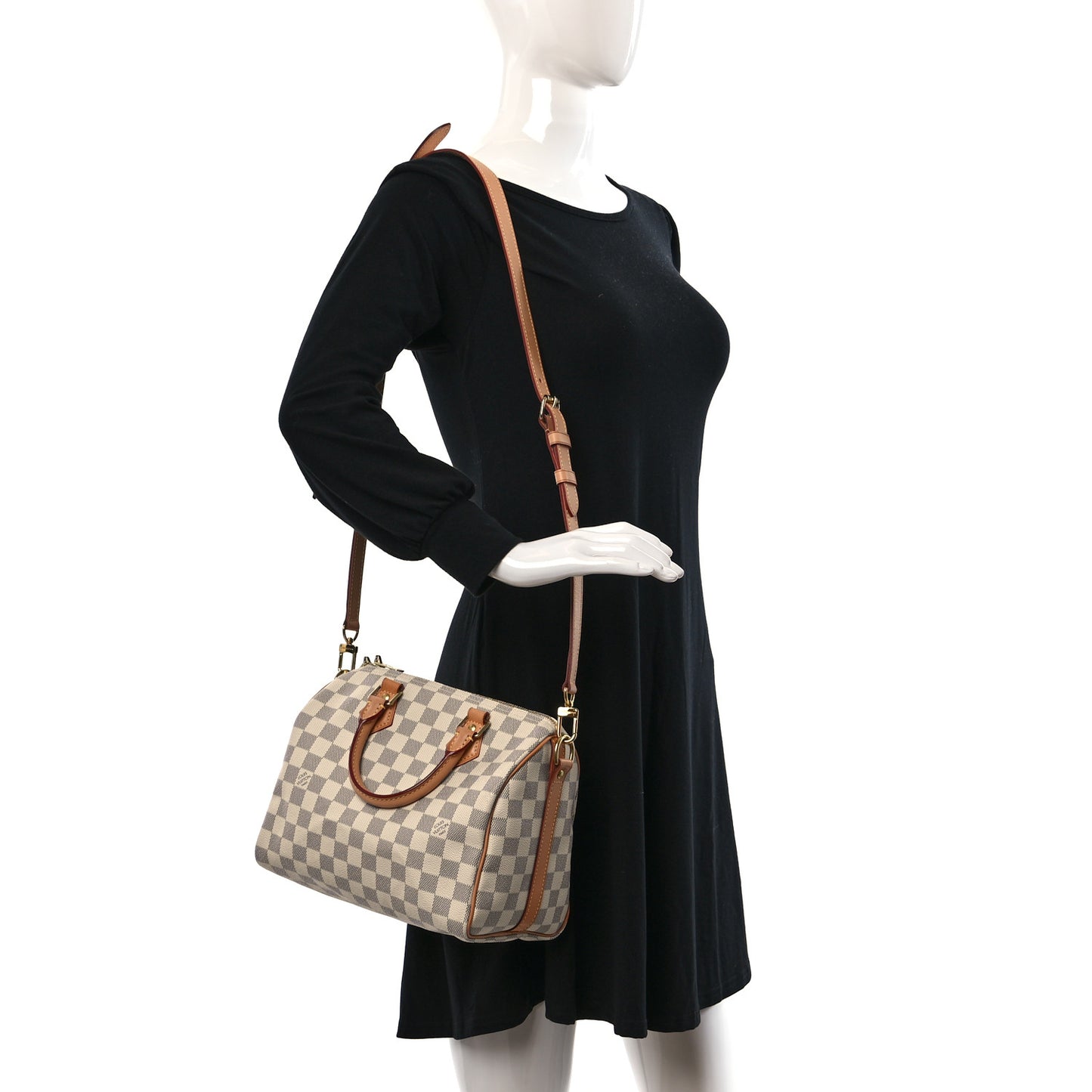 Damier Azur Speedy Bandouliere 25