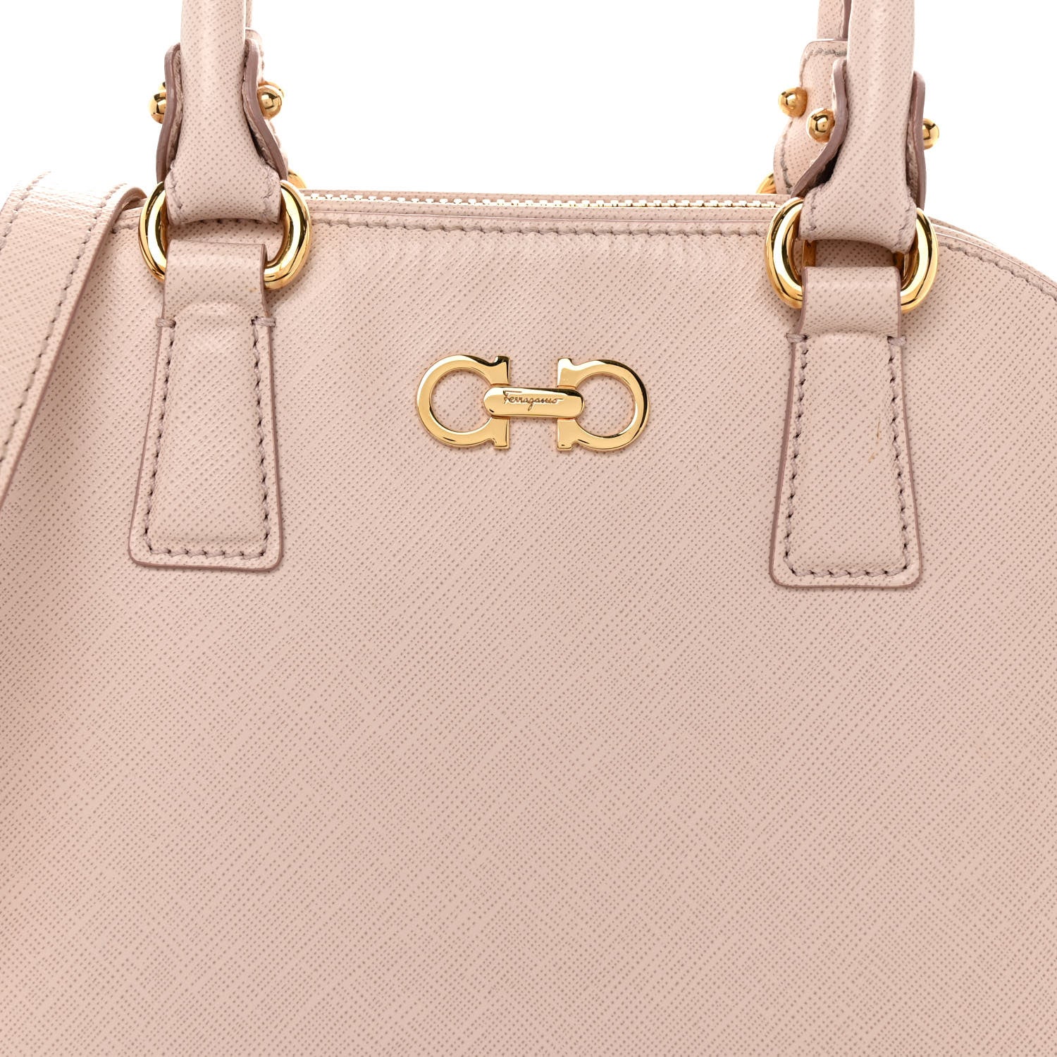 Salvatore Ferragamo Printed Calfskin Darina Satchel Macaron 6 of 8