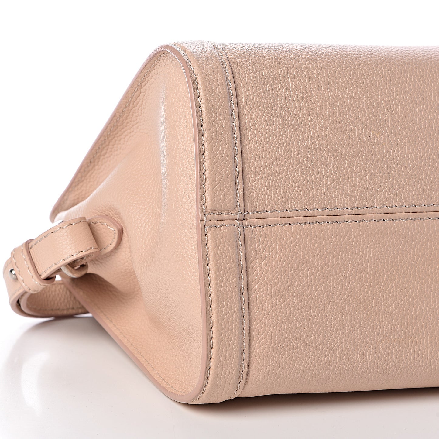 Pebbled Calfskin Small Skull Padlock Zip Around Tote Teint
