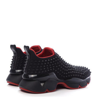 Christian Louboutin Neoprene Spike Sock Donna Flat Sneakers 42 Black 4 of 9