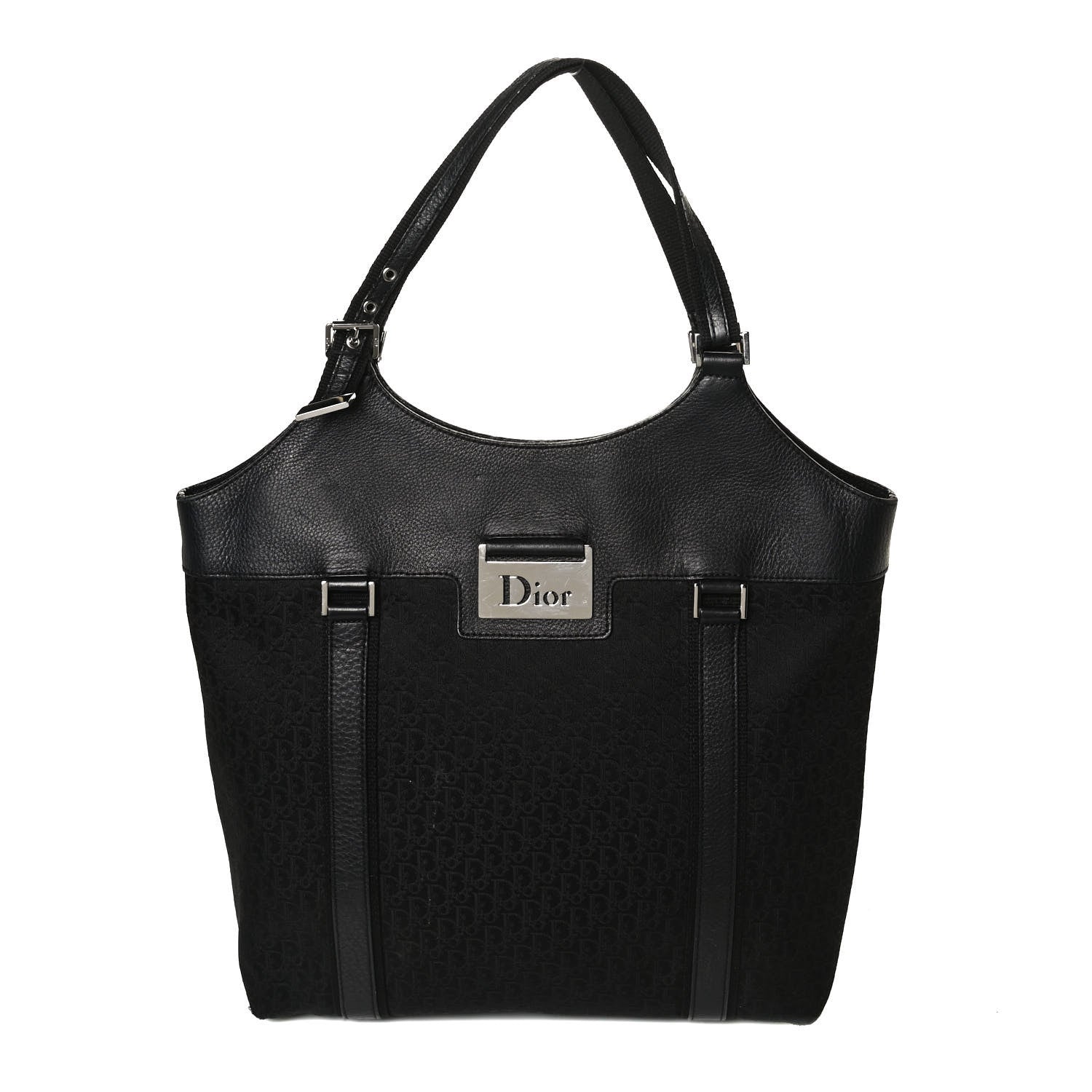 Christian Dior Monogram Vintage Flowers Dome Bag Black 1 of 14