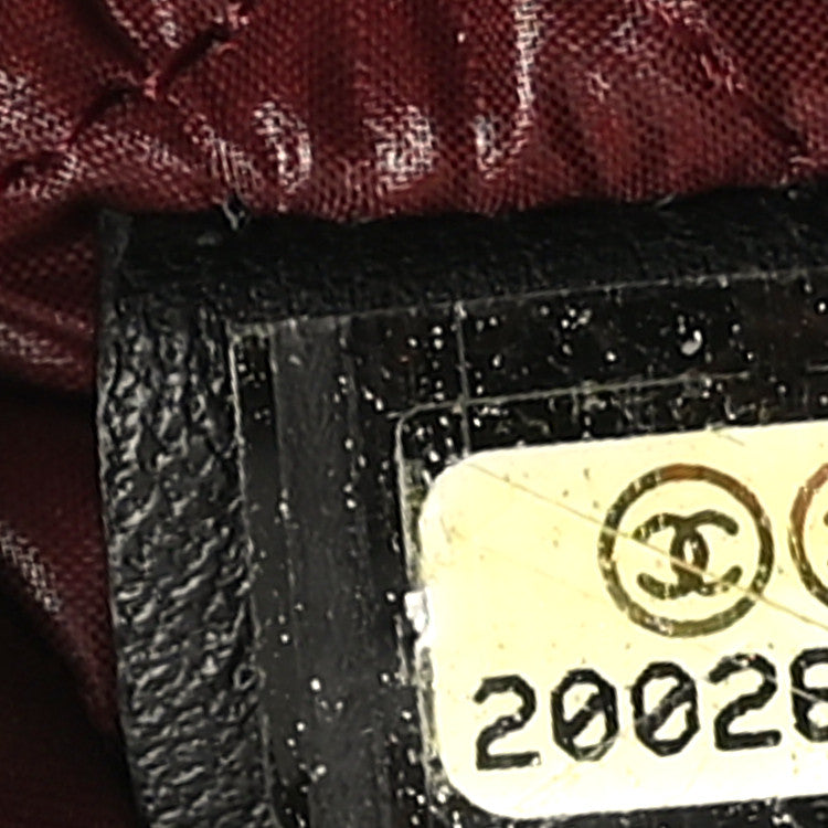 Chanel Lambskin Quilted Cosmetic Case Black 7 of 9