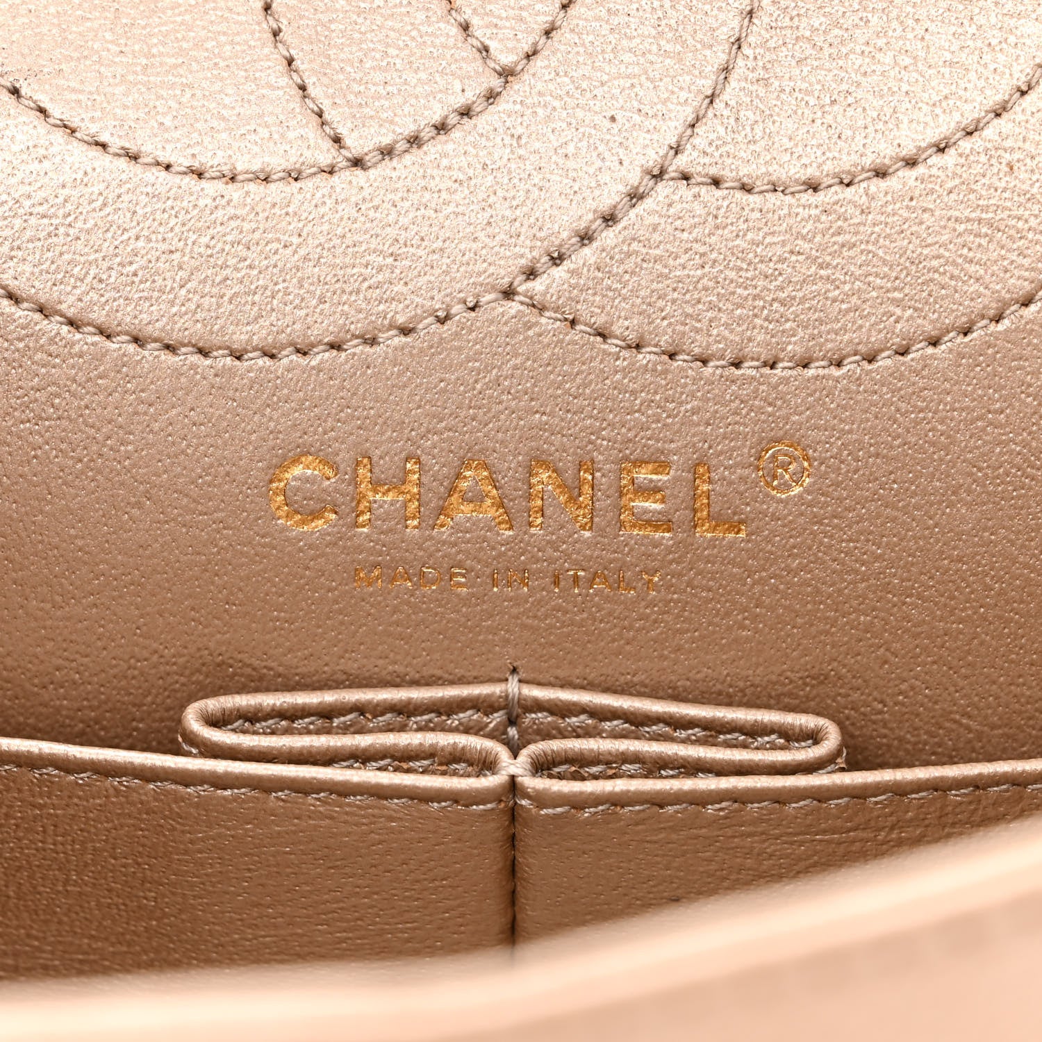Chanel Metallic Calfskin Quilted 2.55 Reissue 226 Flap Dark Gold 6 of 12