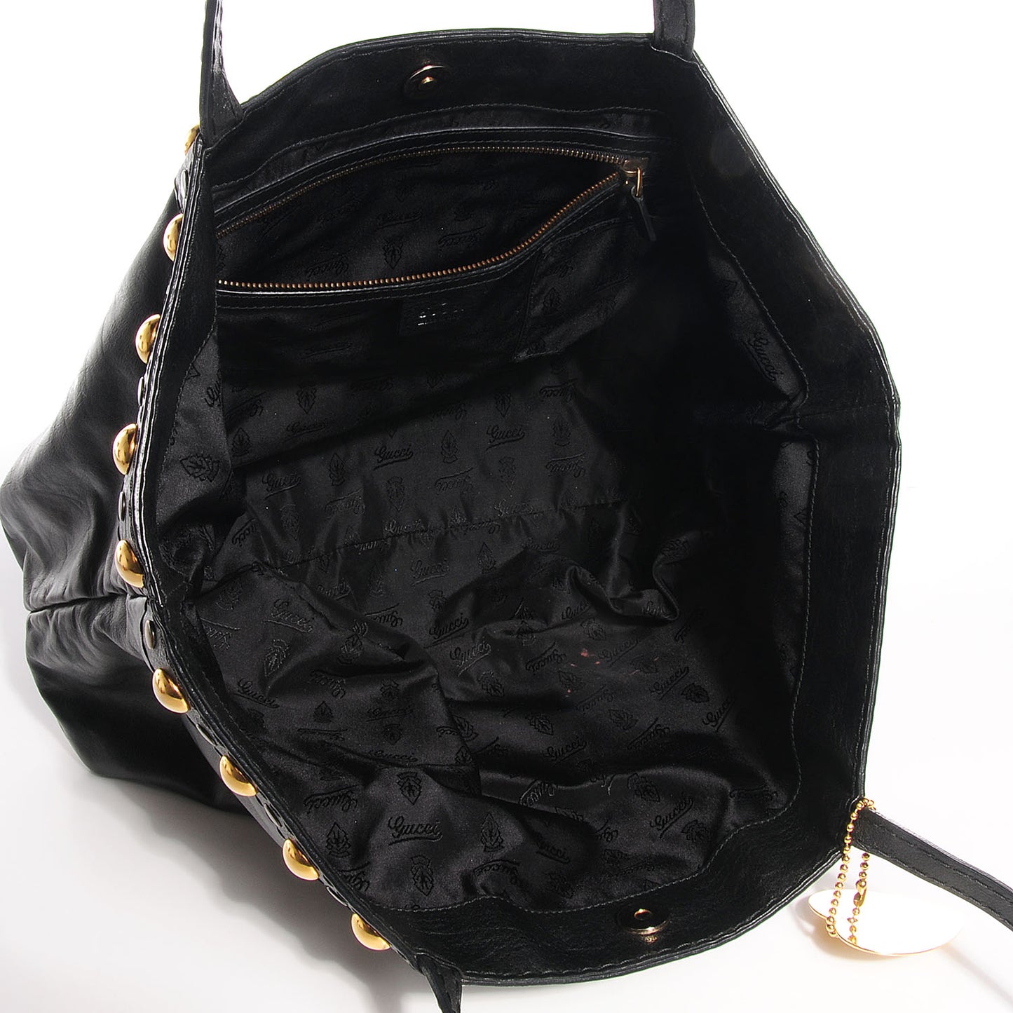 Calfskin Medium Babouska Shopping Tote Black