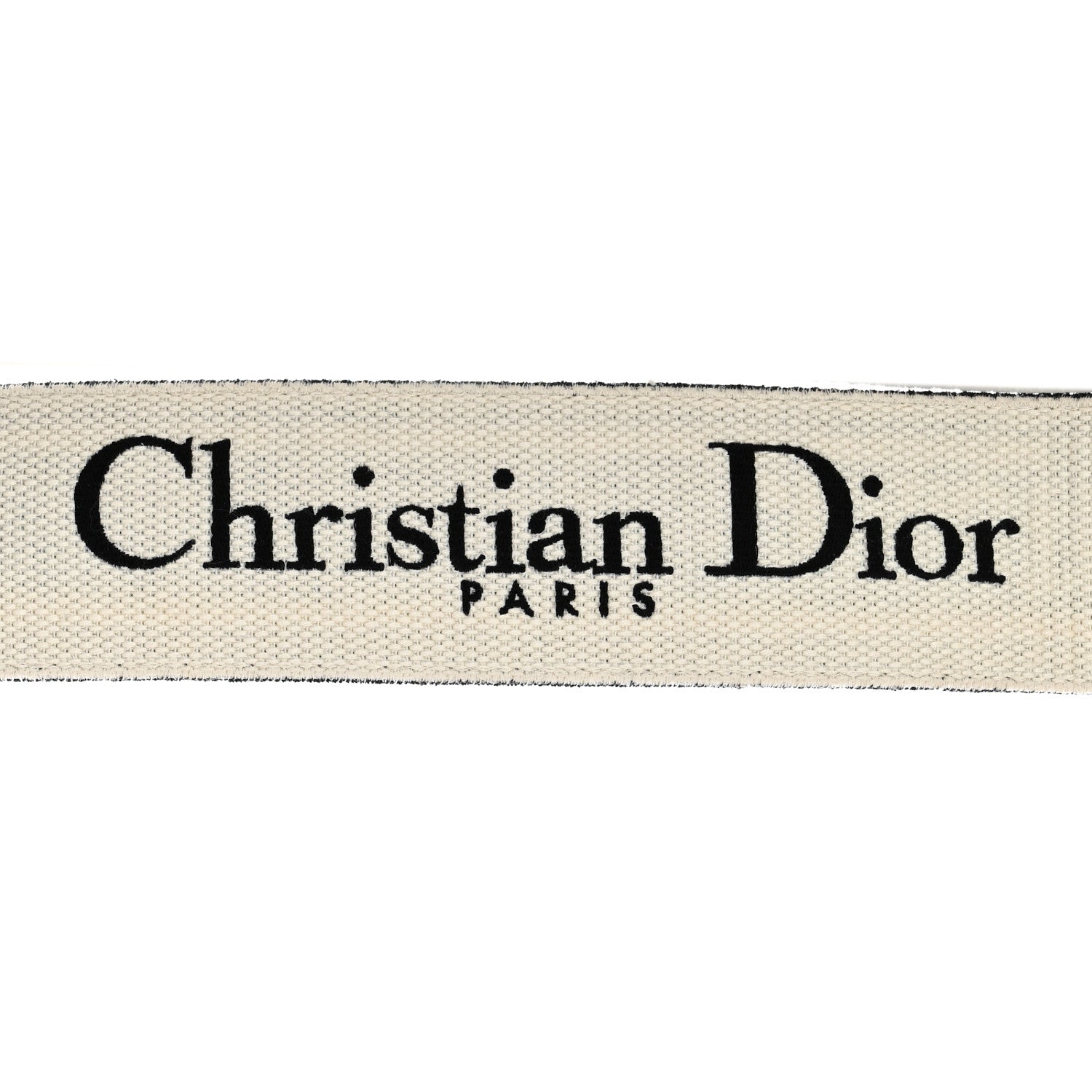 Christian Dior Canvas Embroidered Shoulder Strap Black Ultramatte 3 of 7