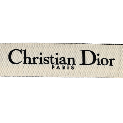 Christian Dior Canvas Embroidered Shoulder Strap Black Ultramatte 3 of 7