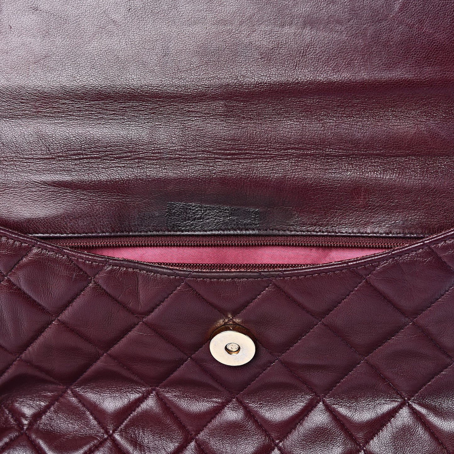 Lambskin Quilted CC Tassel Flap Red