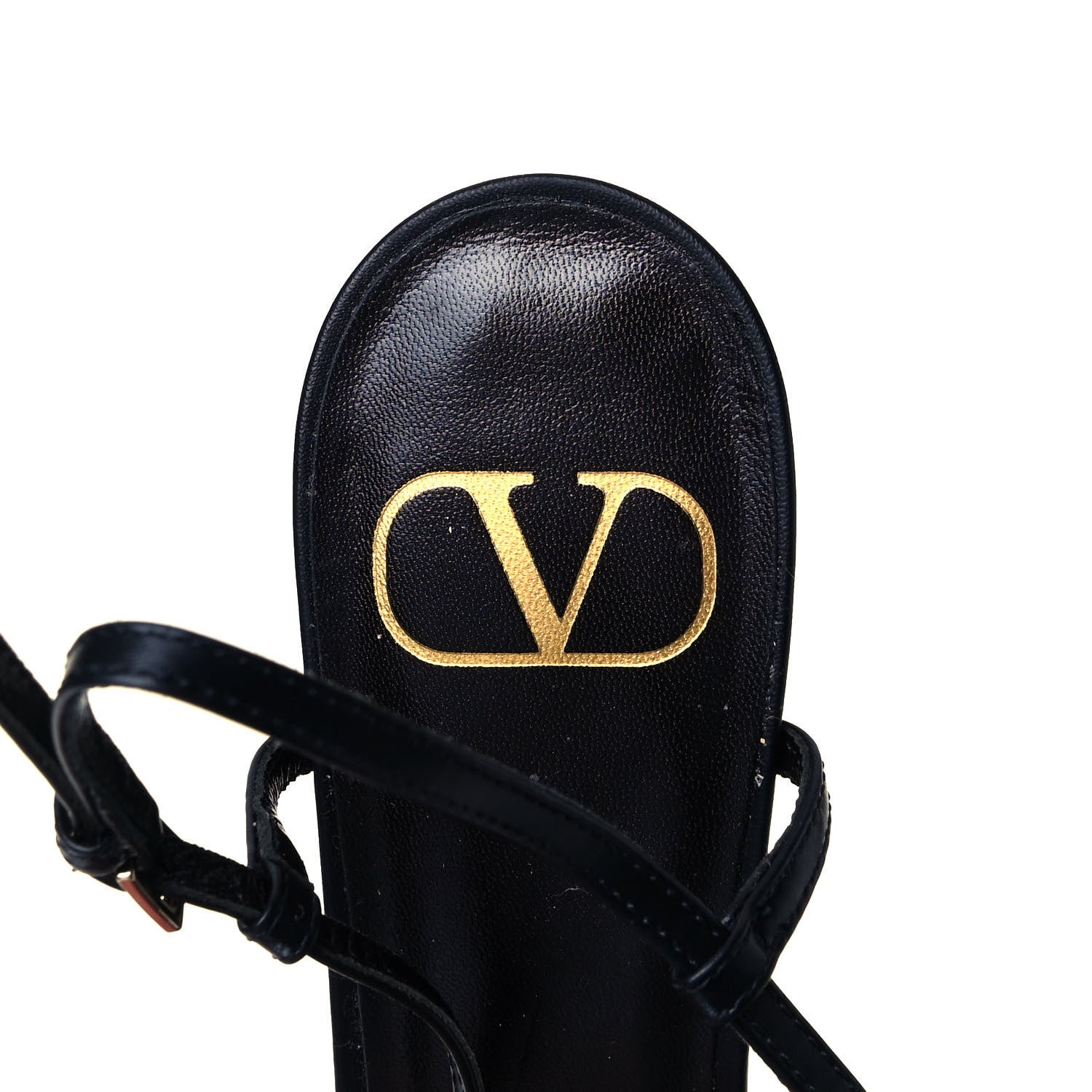 Valentino Garavani Calfskin Tonal Vlogo Slingback 40mm Pumps 37.5 Black 7 of 11