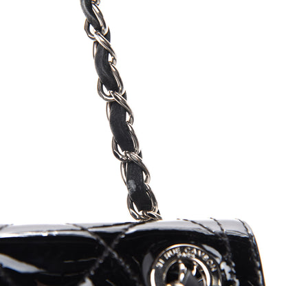 Chanel Patent Quilted Large Coco Shine Flap Black 12 of 20