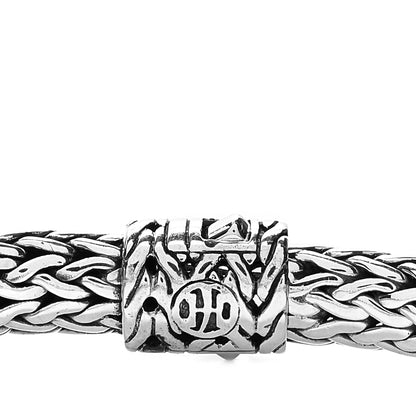 John Hardy Sterling Silver 22K Yellow Gold 10mm Classic Chain Hammered Bracelet 5 of 6