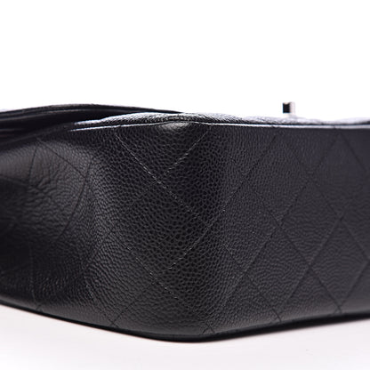 Chanel Caviar Quilted Jumbo Double Flap Black 8 of 11