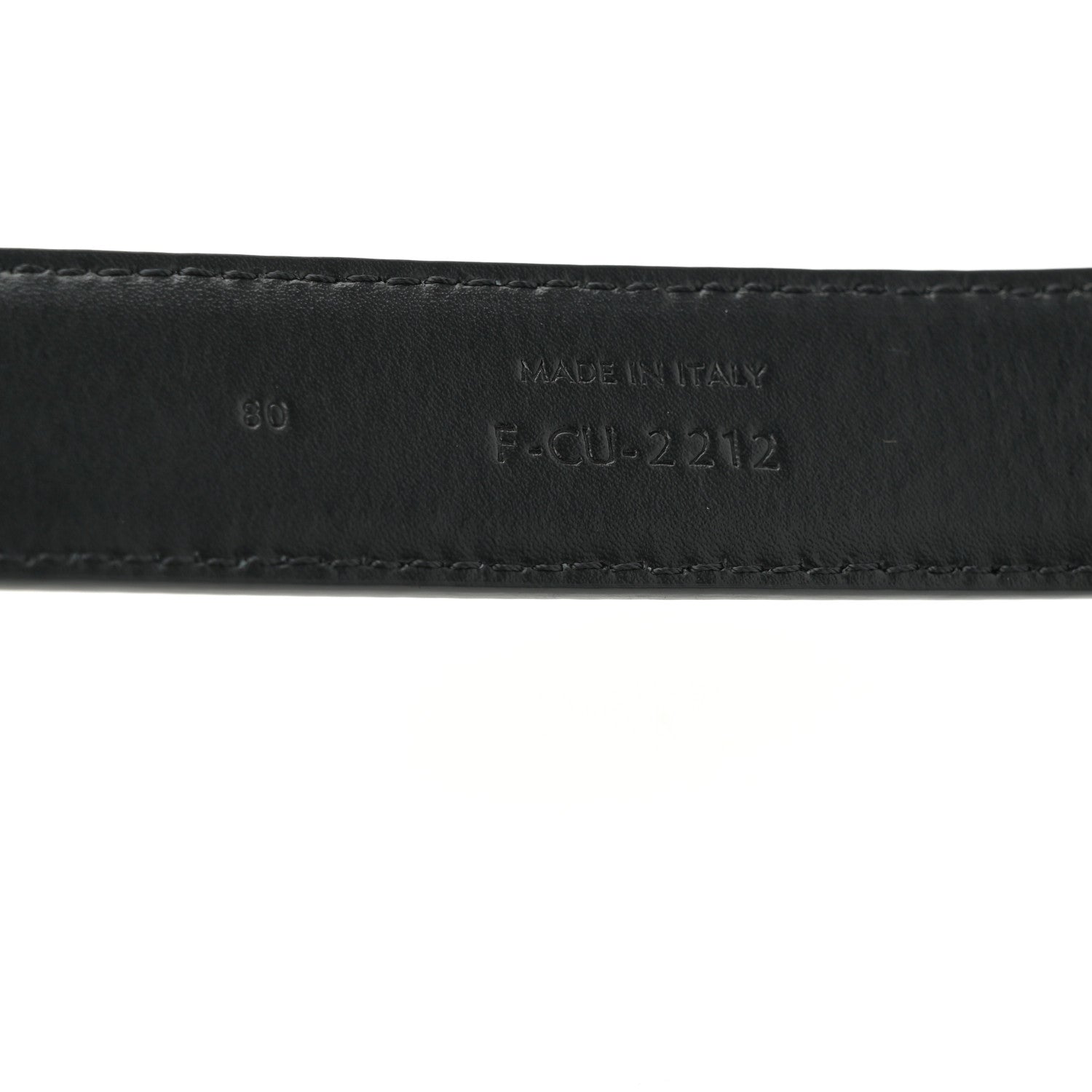 Celine Box Calfskin Medium 25mm Triomphe Belt 80 32 Black 4 of 7