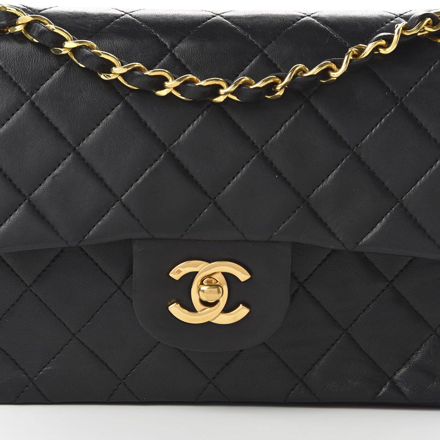 Chanel Lambskin Quilted Small Double Flap Black 11 of 11