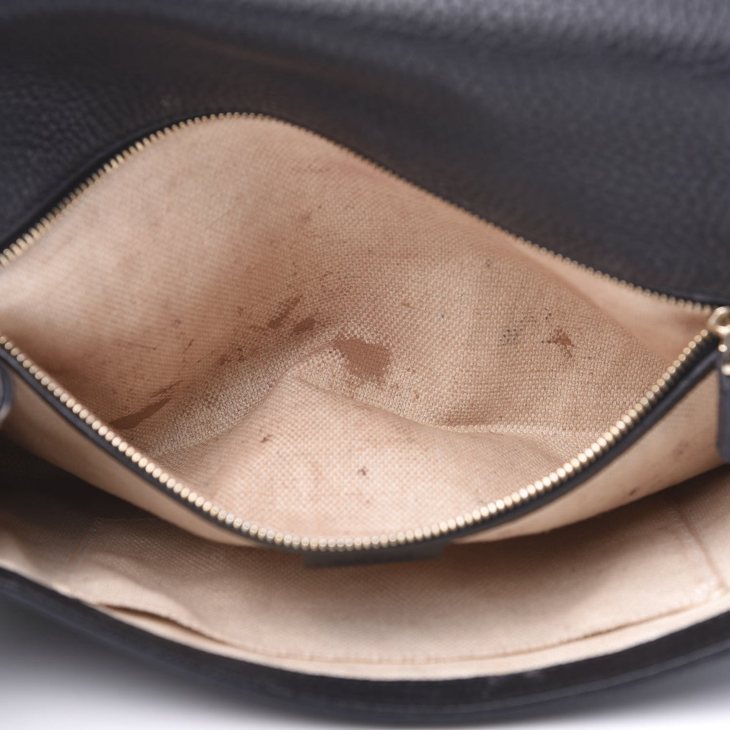 Pebbled Calfskin Medium Soho Clutch Black