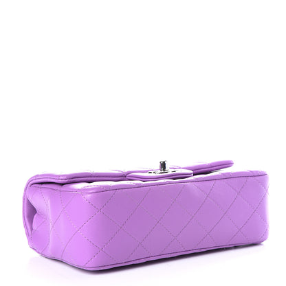 Chanel Lambskin Quilted Mini Rectangular Flap Purple 3 of 10