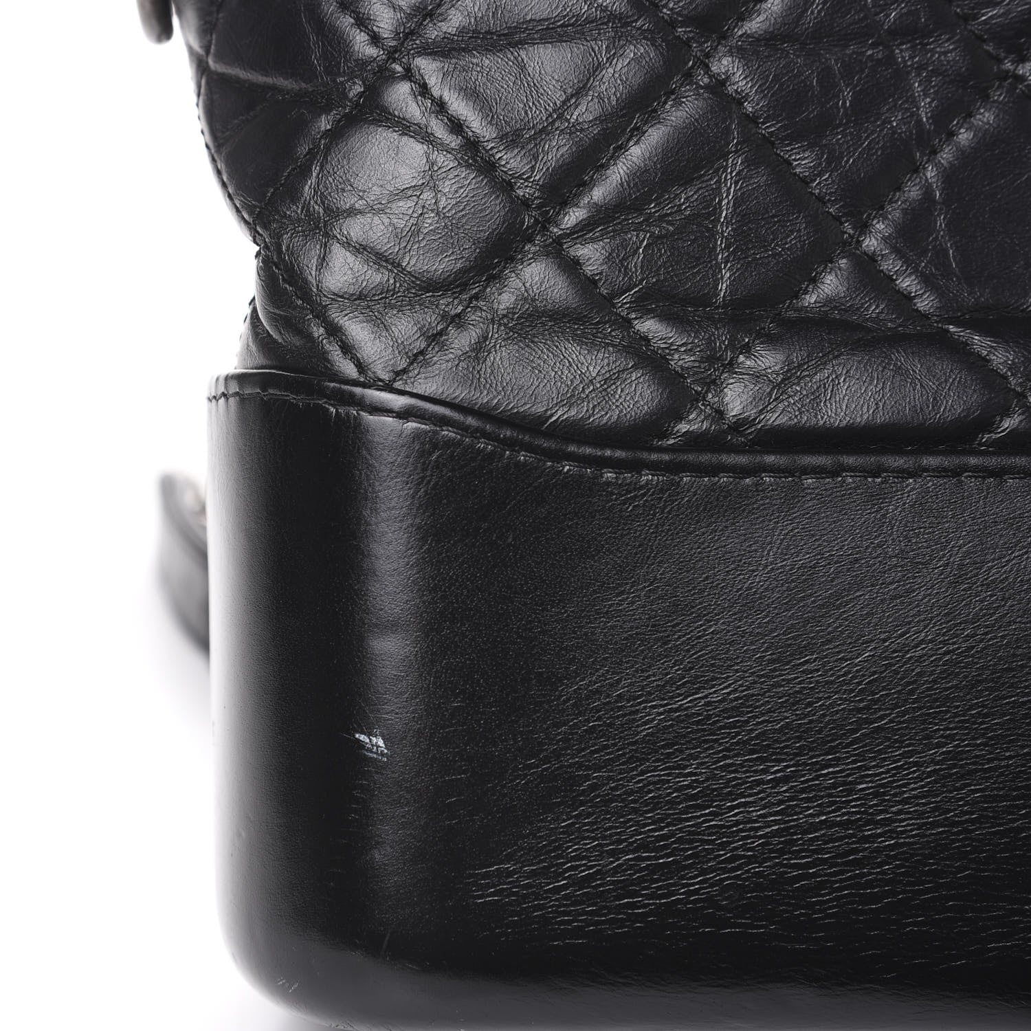 Chanel Aged Calfskin Quilted Medium Gabrielle Hobo Black 11 of 12